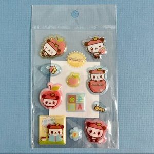 💕2/$25 Authentic Sanrio Pandapple Y2K Puffy Sticker Sheet